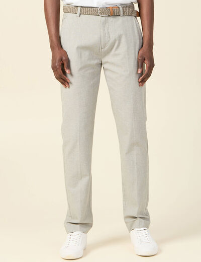 Pantalon éco-responsable vert kaki homme