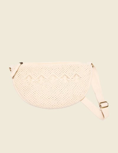 Sac banane devant crochet sable femme