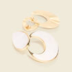 Boucles d'oreilles ivoire femme