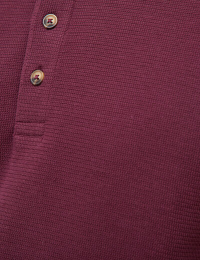 T-shirt manches longues prune homme