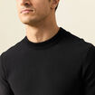 Pull col rond manches longues noir homme