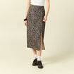 Jupe fluide noir femme