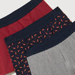 Lot de 3 boxers rouge homme