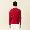 Pull éco-responsable rouge foncé homme