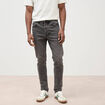 Jeans skinny tapered denim snow noir homme