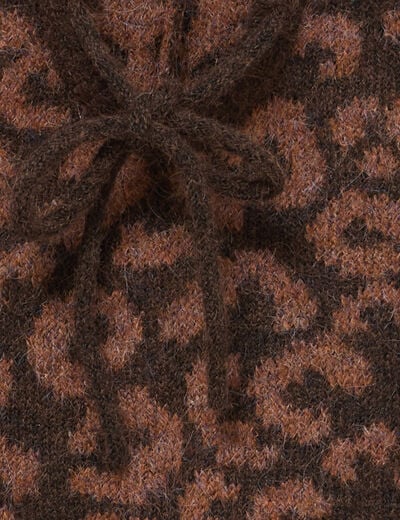 Cagoule marron clair femme