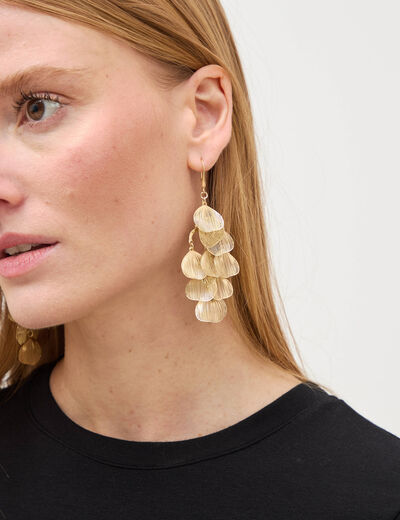 Boucles d'oreilles couleur or femme
