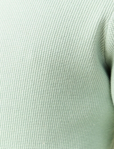 Pull fin col rond manches longues bleu gris homme