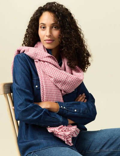 &Eacute;charpe vieux rose femme