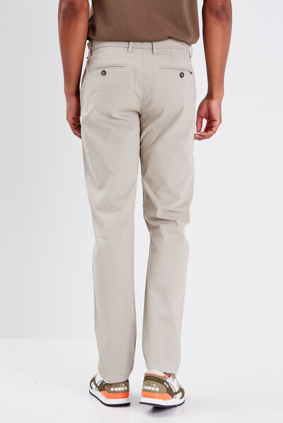 Pantalon straigth Instinct chino beige homme