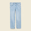Jeans large longueur 32 en coton denim bleach homme