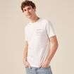 T-shirt manches courtes ecru homme