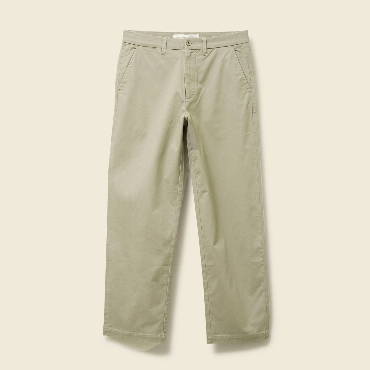 Chino coupe straight vert kaki homme
