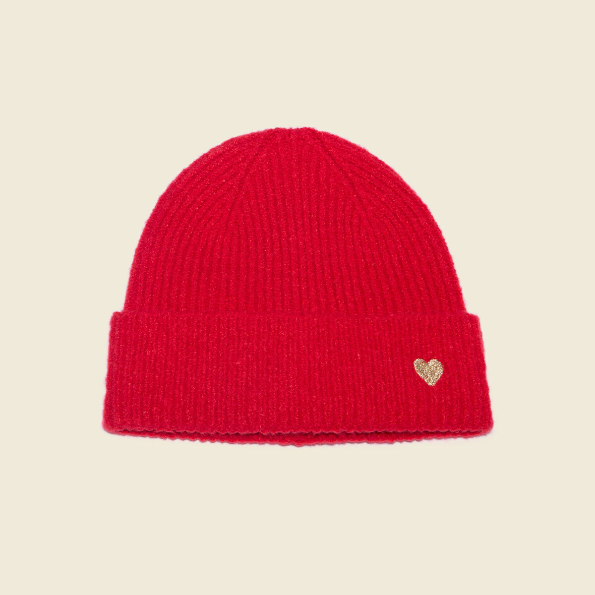 Bonnet rouge femme