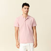 Polo éco-responsable rose pastel homme