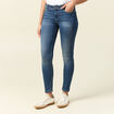 Jeans skinny push up 7/8ème denim stone femme