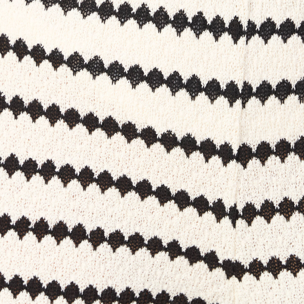 Pantalon large en tricot blanc femme