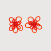 Boucles d'oreilles orange fonc&eacute; femme