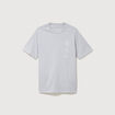 T-shirt ample en coton manches courtes gris clair homme