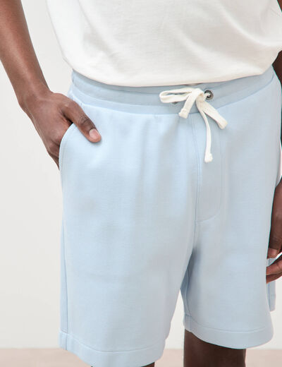 Short jogpant bleu ciel homme