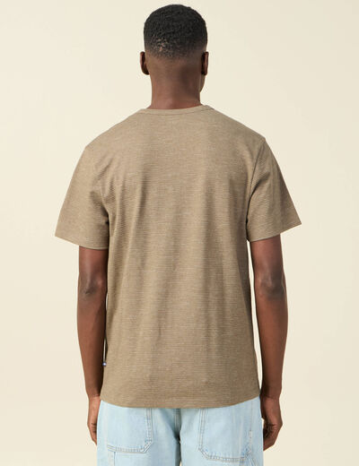 T-shirt manches courtes vert kaki homme