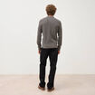 Pull manches longues vert fonc&eacute; homme