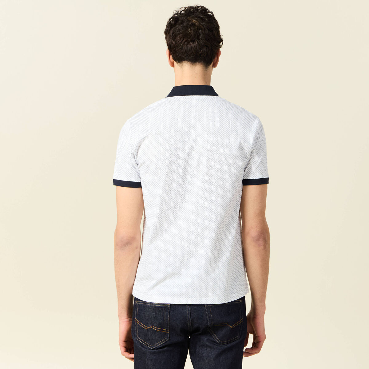 Polo éco-responsable vert olive homme