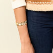 Bracelet manchette couleur or femme
