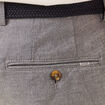 Short à ceinture bleu marine homme