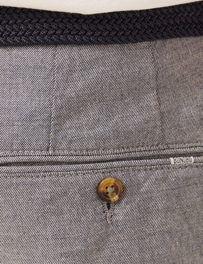 Short à ceinture bleu marine homme