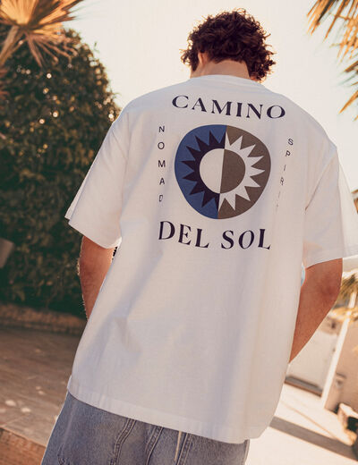 T-shirt éco-responsable ecru homme