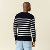 Pull manches longues fabriqu&eacute; en France bleu marine homme