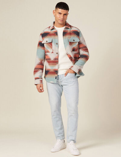 Pull éco-responsable ecru homme