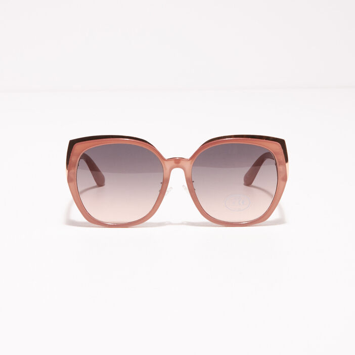 Lunettes de soleil rose clair femme