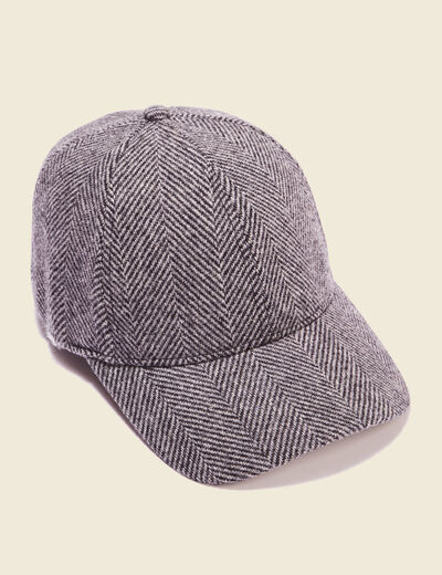 Casquette gris foncé homme