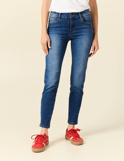 Jeans Vanessa - slim 7/8ème denim stone femme