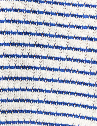 Polo manches courtes ecru femme
