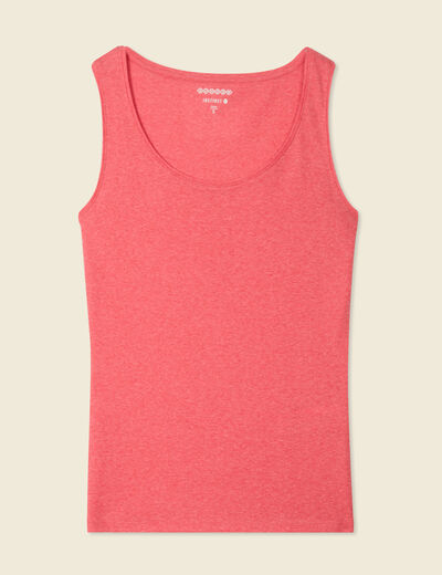 Débardeur femme uni col arrondi Instinct rouge femme