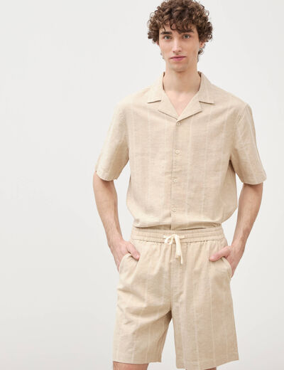 Bermuda vert clair homme