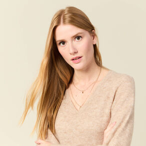 Robe pull droite taupe femme
