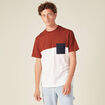 T-shirt éco-responsable marron cognac homme