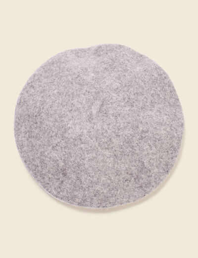 Béret gris femme