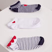 Lot 3 paires chaussettes blanc femme