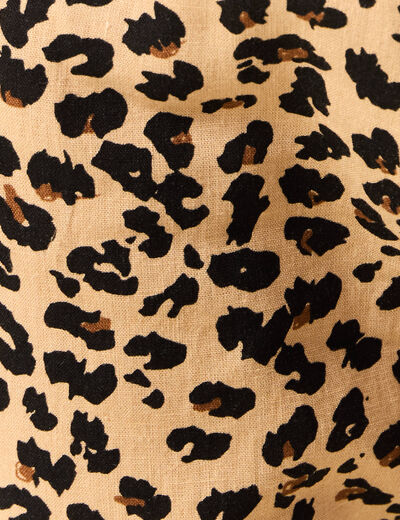 Salopette droite 7/8ème camel femme