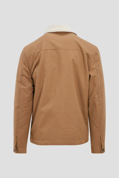Blouson éco-responsable vert kaki homme