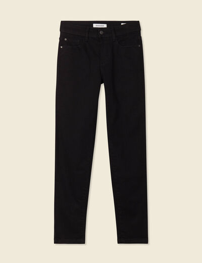 Jeans Vanessa - slim taille basse 7/8ème denim noir femme