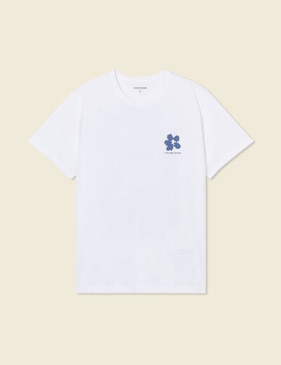T-shirt manches courtes blanc homme