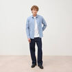 Jeans large 5 poches longueur 32 denim brut clean homme