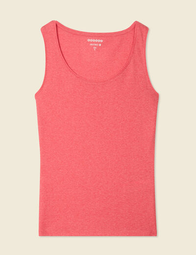 Débardeur femme uni col arrondi Instinct rouge femme