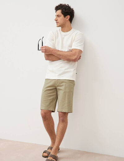 Short vert olive homme